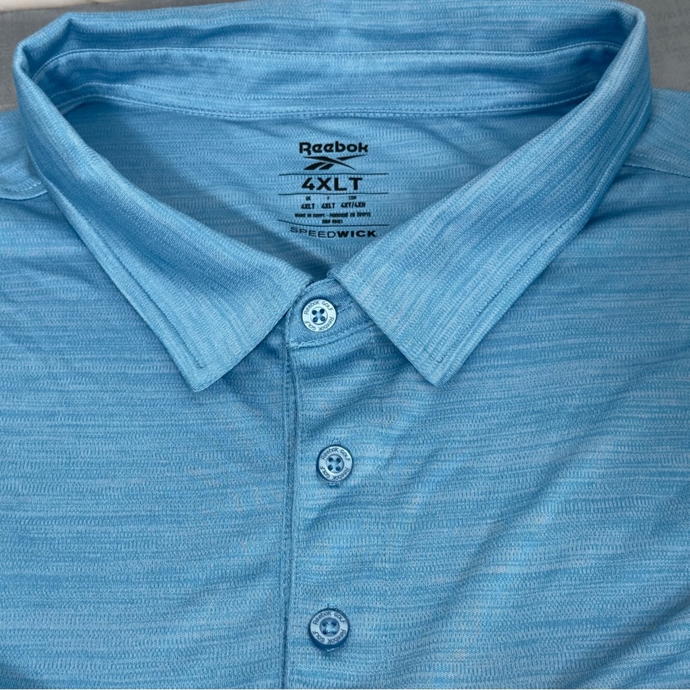 Reebok Men’s Light Blue Speedwick Polo